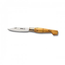 Pack couteau Nontron Sabot en buis n°25 inox et Aiguiseur Victorinox de poche Sharpy (photo du couteau)