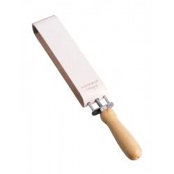 Affuteur au cuir à tendeur à vis Dovo - Solingen pour couteaux ou rasoir (photo du cuir)