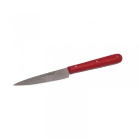 Couteau Nontron d'office rouge en acrylique minéral | lame inox 8 cm