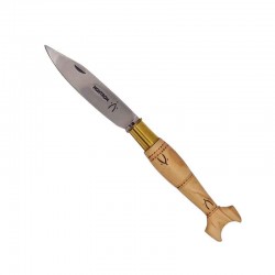 Couteau Nontron en buis N° 25 | manche queue de carpe, lame inox 9 cm