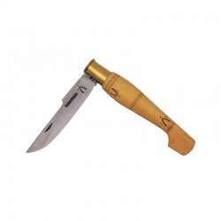 Couteau Nontron en buis N° 25 | manche sabot, lame catalane inox 9 cm