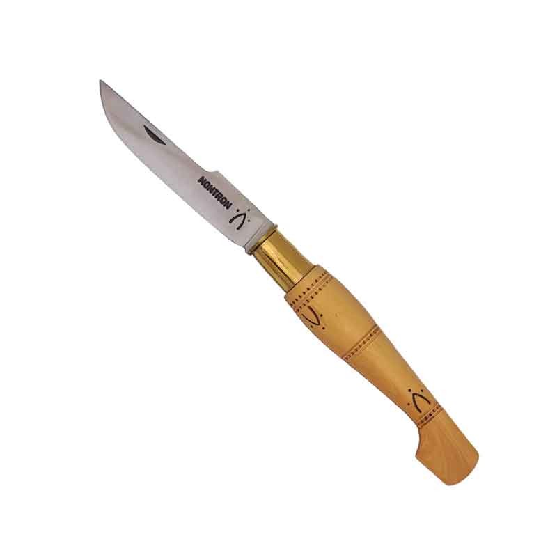 Couteau Nontron en buis N° 25 | manche sabot, lame catalane inox 9 cm