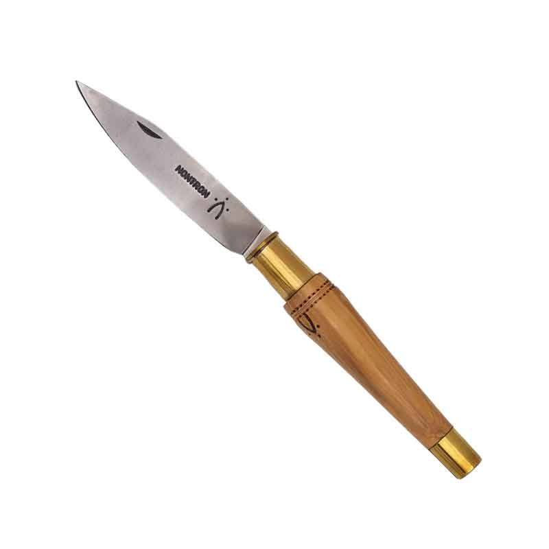 Couteau Nontron en buis N° 25 | manche double virole, lame inox 9 cm